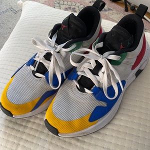 Worn Jordan sneakers. Youth size 7 (women’s 8.5)